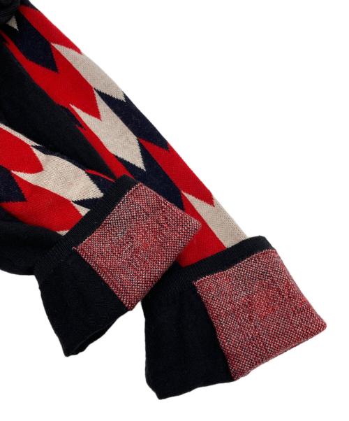 MONCLER（モンクレール）MONCLER (モンクレール) ジオメトリックスリーブニット ブラック サイズ:XLの古着・服飾アイテム