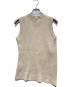 CLANE (クラネ) SLANT CUT NO SLEEVE KNIT TOPS - IVORY ベージュ サイズ:1：5000円