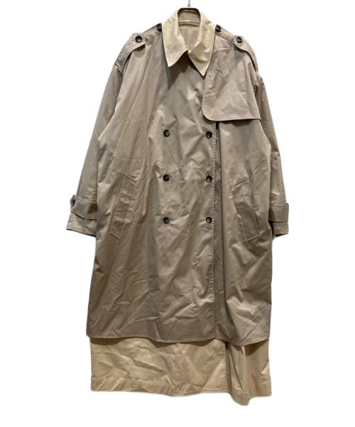 ROKH（ロク）rokh (ロク) H&M (エイチアンドエム) ツーピースツイルトレンチコート ベージュ サイズ:M 未使用品の古着・服飾アイテム