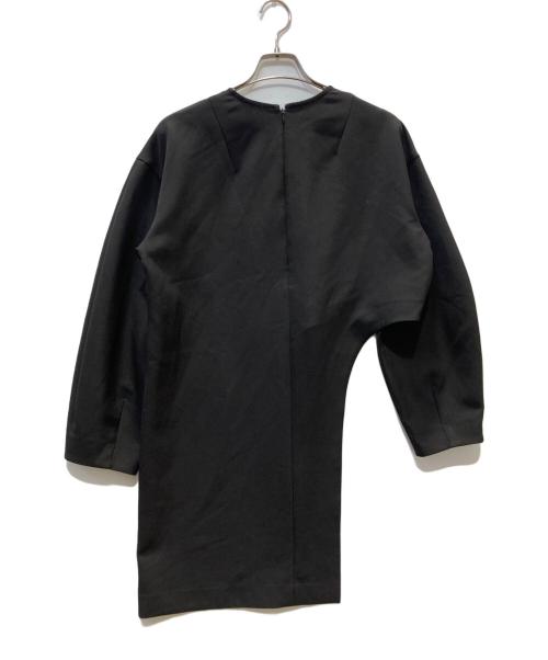 CLANE（クラネ）CLANE (クラネ) ASYMMETRY ARCH CUT TOPS ブラック サイズ:2の古着・服飾アイテム