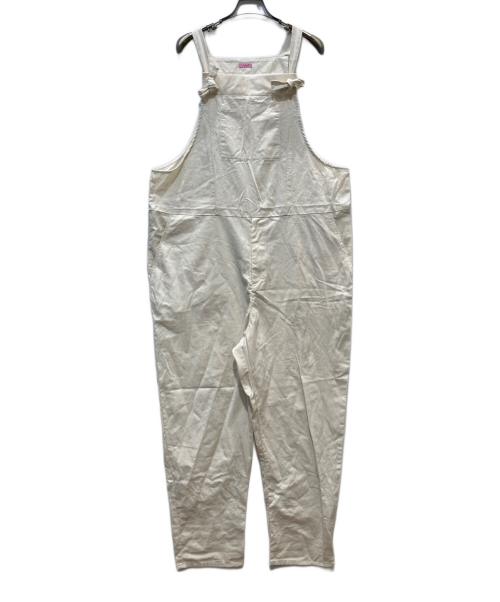 ハラダマニア（ハラダマニア）ハラダマニア (ハラダマニア) オーバーオール アイボリー サイズ:Lの古着・服飾アイテム