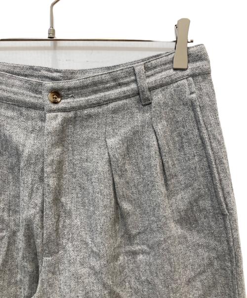 denimist（デニミスト）DENIMIST (デニミスト) DOUBLE PLEAT WIDE LEG PANT グレー サイズ:26の古着・服飾アイテム