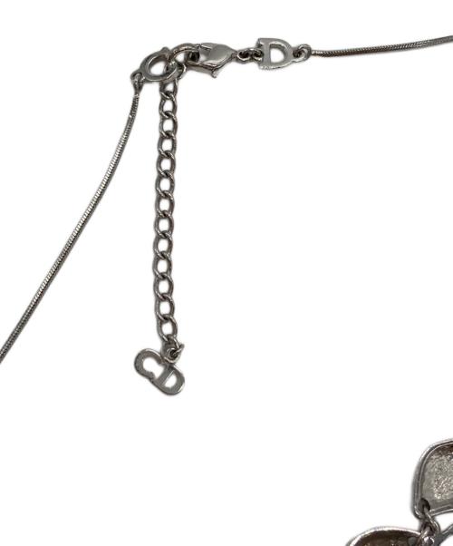 Christian Dior（クリスチャン ディオール）Christian Dior (クリスチャン ディオール) フェザーロゴネックレス シルバーの古着・服飾アイテム