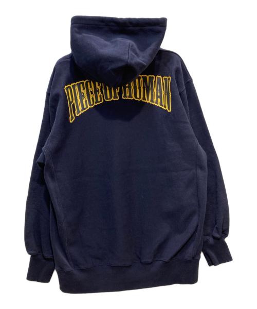 PIECE OF HUMAN（ピースオブヒューマン）piece of human (ピースオブヒューマン) パーカー ネイビー サイズ:XLの古着・服飾アイテム