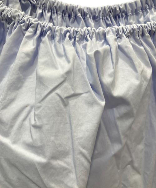 HERITANOVUM（ヘリテノーム）HERITANOVUM (ヘリテノーム) オフショルダーブラウス スカイブルー サイズ:Fの古着・服飾アイテム