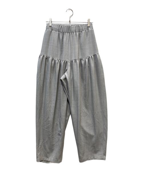 margaux vintage（マルゴー ヴィンテージ）MARGAUX VINTAGE (マルゴー ヴィンテージ) ギャザーパンツ グレー サイズ:Fの古着・服飾アイテム