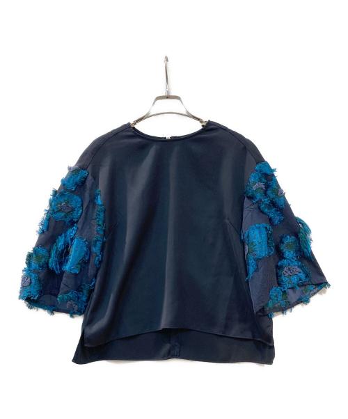 UNITED TOKYO（ユナイテッドトーキョー）UNITED TOKYO (ユナイテッドトーキョー) フラワーカットJQブラウス ネイビー サイズ:1の古着・服飾アイテム