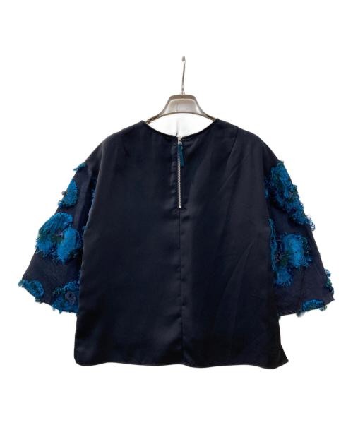 UNITED TOKYO（ユナイテッドトーキョー）UNITED TOKYO (ユナイテッドトーキョー) フラワーカットJQブラウス ネイビー サイズ:1の古着・服飾アイテム