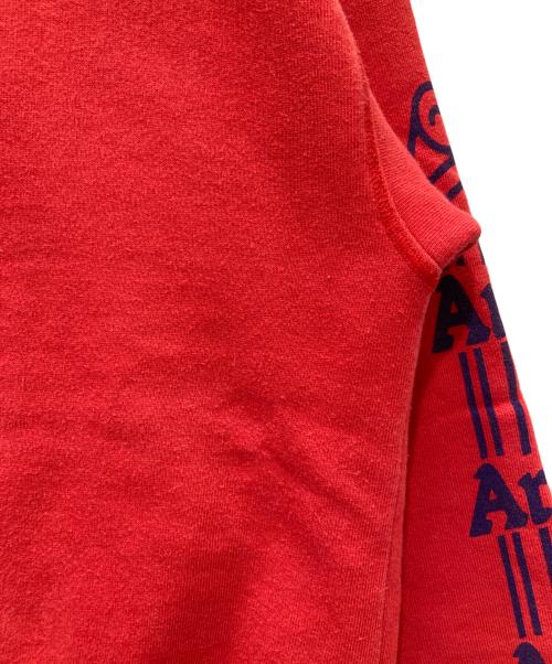 ARIES（アリーズ）ARIES (アリーズ) ロゴプリントスウェット レッド サイズ:Lの古着・服飾アイテム
