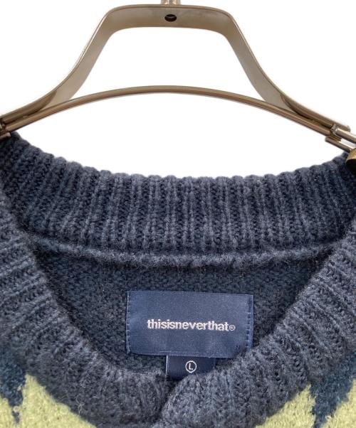 thisisneverthat（ディスイズネバーザット）thisisneverthat (ディスイズネバーザット) カーディガン ネイビー サイズ:Lの古着・服飾アイテム