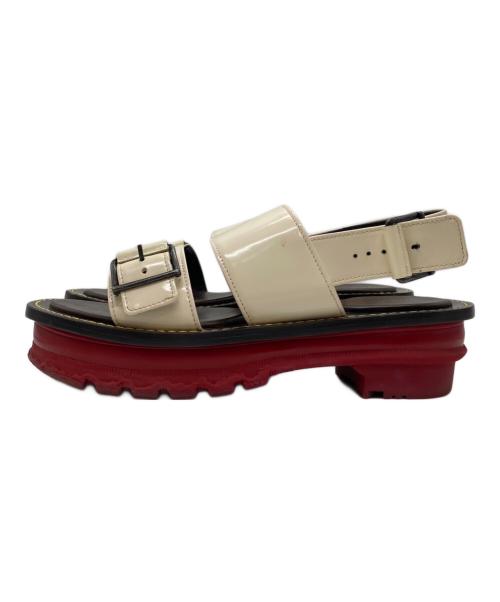 MARNI（マルニ）MARNI (マルニ) プラットフォームサンダル アイボリー×レッド サイズ:38の古着・服飾アイテム