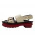 MARNI (マルニ) プラットフォームサンダル アイボリー×レッド サイズ:38：13000円