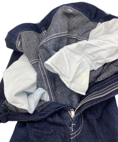 COMME des GARCONS HOMME（コムデギャルソン オム）COMME des GARCONS HOMME (コムデギャルソン オム) 綿麻デニムタックテーパードパンツ インディゴ サイズ:Mの古着・服飾アイテム