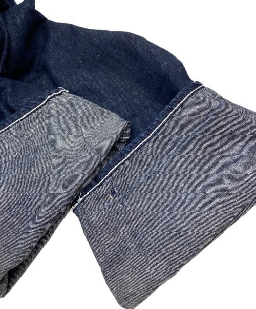 COMME des GARCONS HOMME（コムデギャルソン オム）COMME des GARCONS HOMME (コムデギャルソン オム) 綿麻デニムタックテーパードパンツ インディゴ サイズ:Mの古着・服飾アイテム