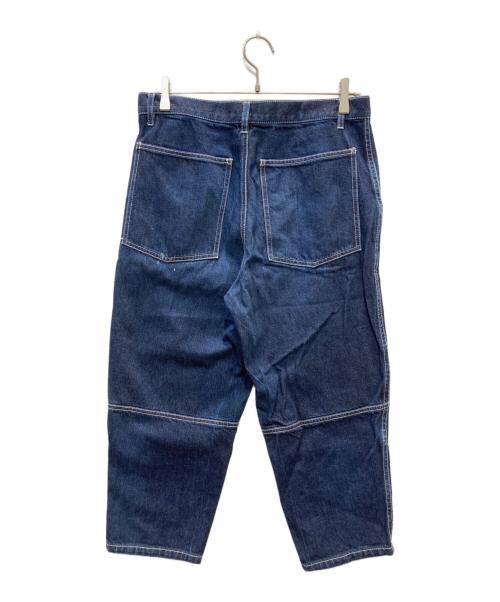 COMME des GARCONS SHIRT（コムデギャルソンシャツ）COMME des GARCONS SHIRT (コムデギャルソンシャツ) クロップドラインテーパードデニムパンツ インディゴ サイズ:Sの古着・服飾アイテム