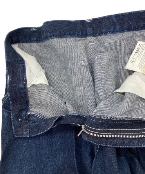 COMME des GARCONS SHIRT（コムデギャルソンシャツ）COMME des GARCONS SHIRT (コムデギャルソンシャツ) クロップドラインテーパードデニムパンツ インディゴ サイズ:Sの古着・服飾アイテム