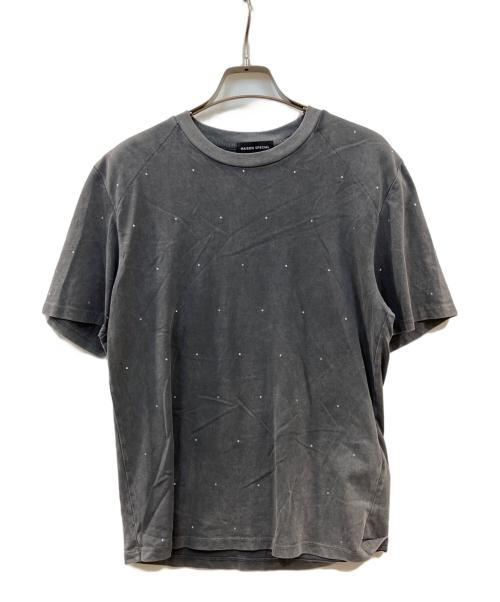 MAISON SPECIAL（メゾンスペシャル）MAISON SPECIAL (メゾンスペシャル) Pigment Rhinestone T-Shirts グレー サイズ:FREEの古着・服飾アイテム