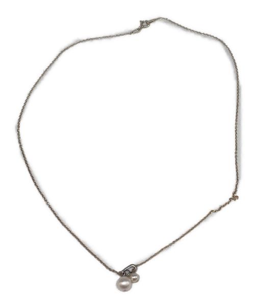 momme（momme）momme (momme) ネックレス ホワイトの古着・服飾アイテム