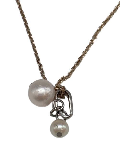 momme（momme）momme (momme) ネックレス ホワイトの古着・服飾アイテム