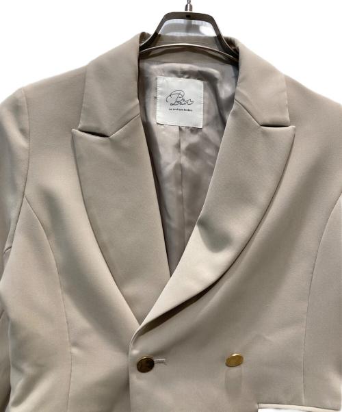 La boutique BonBon（ラブティックボンボン）La boutique BonBon (ラブティックボンボン) メタル釦ダブルジャケット ベージュ サイズ:ーの古着・服飾アイテム