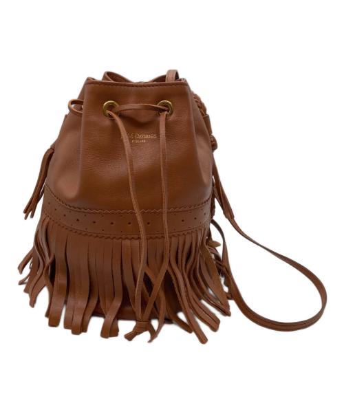 J&M DAVIDSON（ジェイ＆エム デヴィッドソン）J&M DAVIDSON (ジェイ＆エム デヴィッドソン) フリンジカーニバル フリンジレザー巾着バッグ ブラウンの古着・服飾アイテム