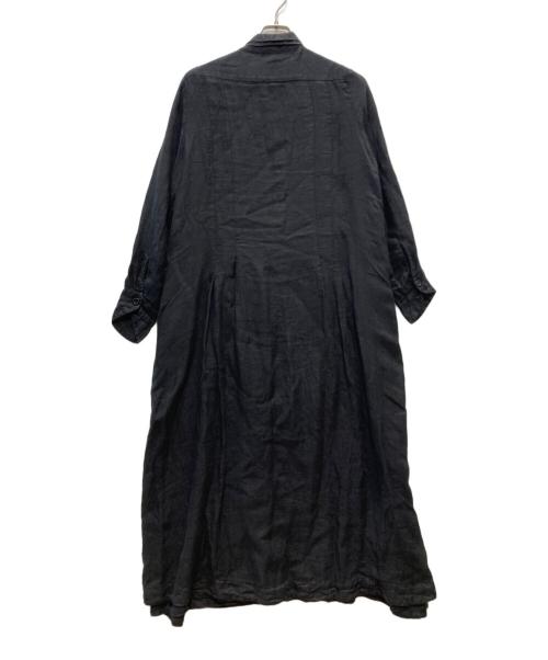 KRISTENSEN DU NORD（クリステンセン ドゥ ノルド）KristenseN DU NORD (クリステンセン ドゥ ノルド) リネンワンピース ブラック サイズ:2の古着・服飾アイテム