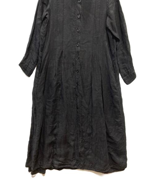 KRISTENSEN DU NORD（クリステンセン ドゥ ノルド）KristenseN DU NORD (クリステンセン ドゥ ノルド) リネンワンピース ブラック サイズ:2の古着・服飾アイテム