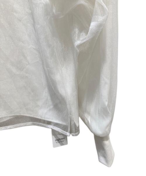 regleam（リグリーム）regleam (リグリーム) シアーブラウス ホワイト サイズ:F 未使用品の古着・服飾アイテム