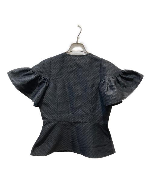 AMICA（アミカ）AMICA (アミカ) COUTURE FLEAR SLEEVES TOP ブラック サイズ:Fの古着・服飾アイテム