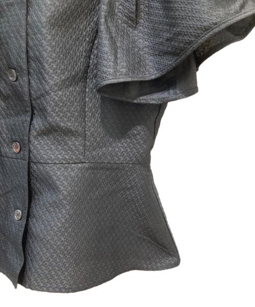 AMICA（アミカ）AMICA (アミカ) COUTURE FLEAR SLEEVES TOP ブラック サイズ:Fの古着・服飾アイテム