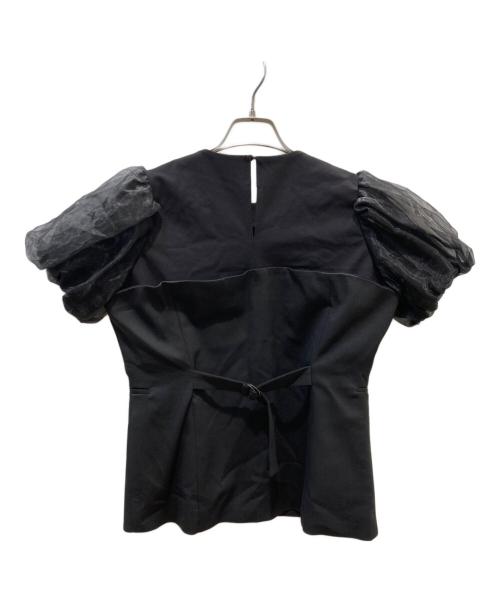 THREE SQUARE（スリースクエア）THREE SQUARE (スリースクエア) ビスチェ風ブラウス ブラック サイズ:FREEの古着・服飾アイテム