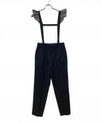 BORDERS at BALCONYボーダーズアットバルコニー）の古着「SUSPENDER PANTS」｜ブラック