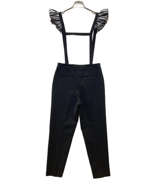 BORDERS at BALCONY（ボーダーズアットバルコニー）BORDERS AT BALCONY (ボーダーズアットバルコニー) SUSPENDER PANTS ブラック サイズ:36 未使用品の古着・服飾アイテム
