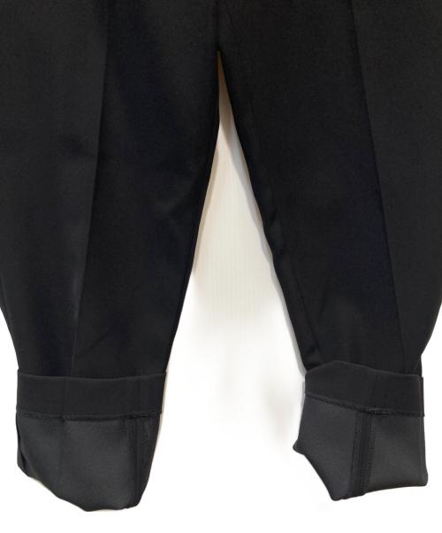 BORDERS at BALCONY（ボーダーズアットバルコニー）BORDERS AT BALCONY (ボーダーズアットバルコニー) SUSPENDER PANTS ブラック サイズ:36 未使用品の古着・服飾アイテム