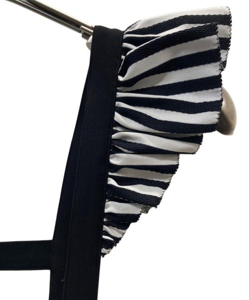 BORDERS at BALCONY（ボーダーズアットバルコニー）BORDERS AT BALCONY (ボーダーズアットバルコニー) SUSPENDER PANTS ブラック サイズ:36 未使用品の古着・服飾アイテム