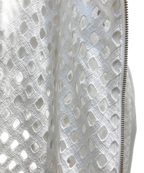 Lallia Mu（ラリア ムー）Lallia Mu (ラリア ムー) シアーブルゾン ホワイト サイズ:38 未使用品の古着・服飾アイテム