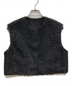 Gypsohilaジプソフィア）の古着「Crystal Gilet」｜ブラック