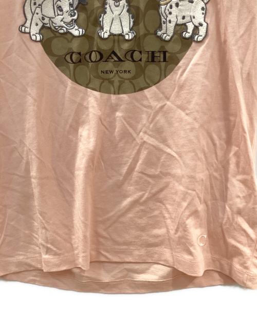 COACH（コーチ）COACH (コーチ) Disney (ディズニー) Tシャツ ピンク サイズ:Sの古着・服飾アイテム