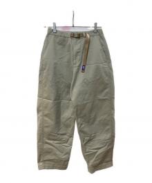 THE NORTHFACE PURPLELABEL（ザ・ノースフェイス パープルレーベル）の古着「Stretch Twill Wide Tapered Pants」｜ベージュ