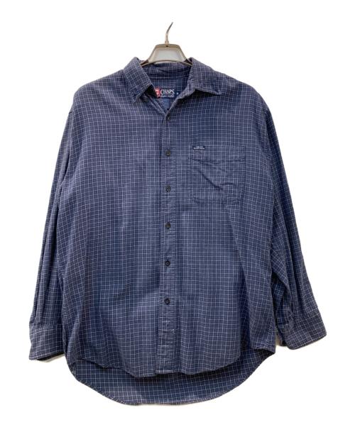 CHAPS（チャップス）CHAPS (チャップス) チェックシャツ ネイビー サイズ:Mの古着・服飾アイテム