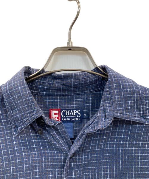 CHAPS（チャップス）CHAPS (チャップス) チェックシャツ ネイビー サイズ:Mの古着・服飾アイテム
