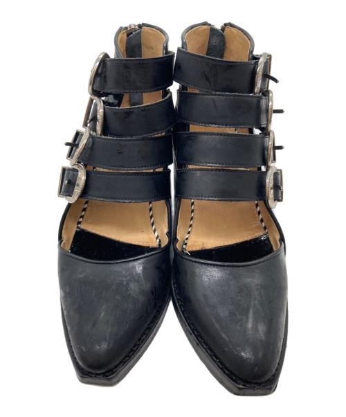 TOGA（トーガ）TOGA (トーガ) ポリドクラシック4連ブーツ ブラック サイズ:36の古着・服飾アイテム