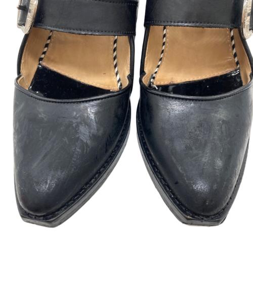 TOGA（トーガ）TOGA (トーガ) ポリドクラシック4連ブーツ ブラック サイズ:36の古着・服飾アイテム