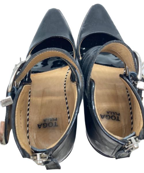 TOGA（トーガ）TOGA (トーガ) ポリドクラシック4連ブーツ ブラック サイズ:36の古着・服飾アイテム