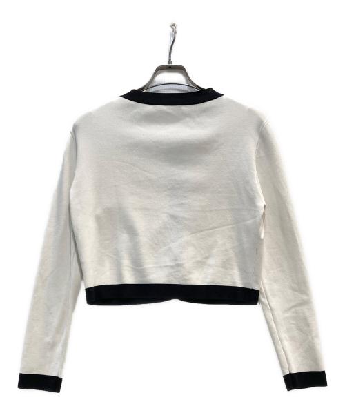 CELFORD（セルフォード）CELFORD (セルフォード) バイカラーカーディガン/ ホワイト サイズ:FREEの古着・服飾アイテム