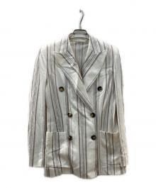 MaxMara（マックスマーラ）の古着「ダブルブレストブレストブレザー」｜ベージュ