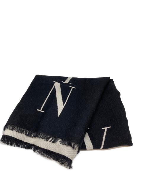 VALENTINO（ヴァレンティノ）VALENTINO (ヴァレンティノ) ストール ブラックの古着・服飾アイテム