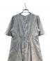 中古・古着 PROPORTION BODY DRESSING (プロポーションボディドレッシング) 配色ライン花柄ワンピース ライトグレー サイズ:M：3500円
