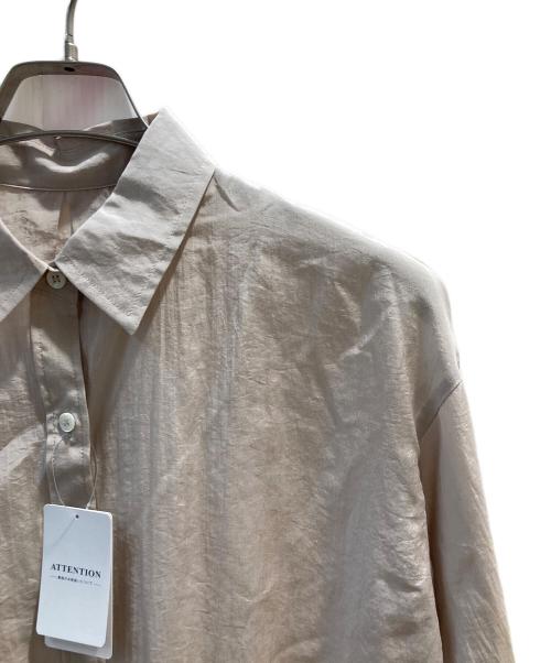 Noble（ノーブル）Noble (ノーブル) 【洗える】シルキーコットンニュアンスカラーシャツ ベージュ サイズ:FREE 未使用品の古着・服飾アイテム