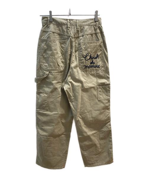 Spick and Span（スピック＆スパン）Spick and Span (スピックアンドスパン) 刺繍ペインターパンツ ベージュ サイズ:38の古着・服飾アイテム